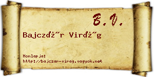 Bajczár Virág névjegykártya